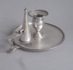 HESTER BATEMAN.  A very rare George III Chamber Candlestick made in London in 1788 by Hester Bateman.
