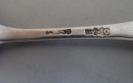 A rare set of six early George III Cast Teaspoons made in London circa 1765 by Thomas & William Chawner.