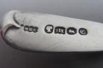 Exeter.  A rare Mustard Spoon made in Exeter in 1839 by W.R. Sobey.