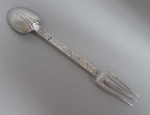 William & Mary.  An extremely rare Sucket Fork made in London circa 1690 by Jean Harache.