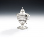 A very rare George III Neo Classical uen Mustard Pot made in London in 1782 by Robert Hennell.