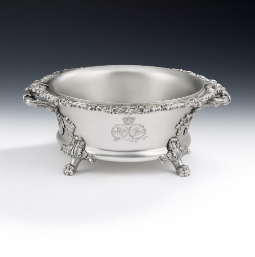 ROYAL.  An important Georgian Souffle Dish and Liner made in London in 1836.  Retailed by Rundell, Bridge & Rundell.