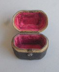 An exceptional George III Tortoiseshell Pique Double Scent Etui, with its original velvet lined shagreen case.  Made, most probably, in London circa 1780.