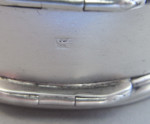 Hester Bateman.  An extremely rare George III Pocket Nutmeg Grater made in London in 1788 by Hester Bateman.