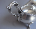 A very rare George IV Sauceboat Argyle made in London in 1828 by Robert Hennell II.
