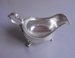 A very rare George IV Sauceboat Argyle made in London in 1828 by Robert Hennell II.