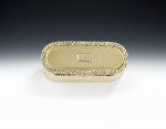A fine George III Silver Gilt Snuff Box made in London in 1819 by Charles Rawlings.