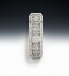 An extremely fine George III Toothpick Box made in Birmingham in 1812 by Samuel Pemberton.
