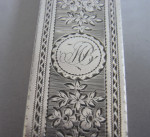 An extremely fine George III Toothpick Box made in Birmingham in 1812 by Samuel Pemberton.