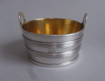 DUBLIN - An extremely rare pair of George III "tUB" sALT cELLARS MADE IN dUBLIN IN 1803 BY gUSTAVUS bYRNE.