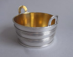 DUBLIN - An extremely rare pair of George III "tUB" sALT cELLARS MADE IN dUBLIN IN 1803 BY gUSTAVUS bYRNE.