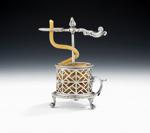 A very unusual early George III Wax Jack made in London in 1763 by Samuel Herbert & Company.