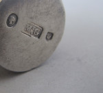 A rare Scottish Travelling Pepper made in Edinburgh circa 1860, maker's mark of Mc.G in a rectangular cut cornered punch.