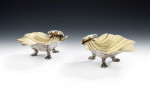 A fine pair of George IV Shell Dishes made in London in 1829 by Charles Fox II.