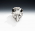 An extremely rare George IV Fox Head Snuff Box Snuff Box made in Birmingham in 1835 by Joseph Willmore.