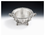 THE SWALLOWFIELD PARK SOUFFLE DISH & LINER.  MADE IN LONDON IN 1841 BY THE BARNARDS.