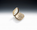 A very fine George III Gold Mounted Citrine Vinaigrette.  English and made circa 1820.