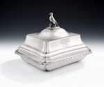 An exceptional George III Covered Poultry Dish made in London in 1805 by Richard Cooke.
