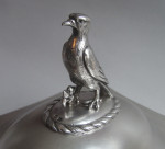 An exceptional George III Covered Poultry Dish made in London in 1805 by Richard Cooke.