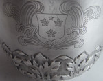 A very fine William & Mary Porringer and Cover made in London in 1690 by John Cruttall.