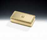 An important George IV Two Colour 18ct Gold Snuff Box made in London in 1821 by John Northam.