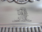 A magnificent George III Soup Tureen with Stand.  Made in London in 1820 by Benjamin Smith III.