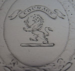 DUBLIN.  A George III Snuffer Tray made in Dublin in 1802 by John Stoyte.