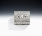An extremely rare James II Spice Casket made circa 1685, maker's mark of SI with a star below.