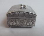 An extremely rare James II Spice Casket made circa 1685, maker's mark of SI with a star below.