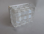 A very fine pair of William IV silver topped glass dressing boxes made in London in 1836 by Archibald Douglas.