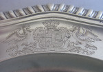 THE GAINSBOROUGH DINNER PLATES.  A VERY FINE SET OF TWELVE DINNER PLATES MADE IN LONDON IN 1839 BY THE ROYAL SILVERSMITHS JOHN MORTIMER & JOHN SAMUEL HUNT.