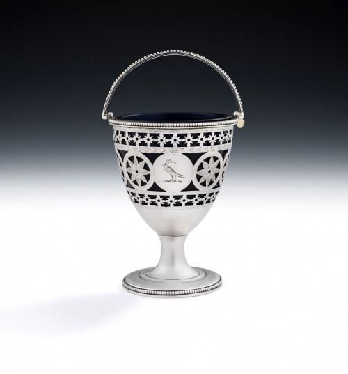 A very pretty George III Cream Basket made in London in 1782 by Charles Aldridge & Henry Green.