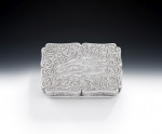 Nathaniel Mills.  A very fine cased Snuff Box made in Birmingham in 1839 by Nathaniel Mills.
