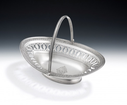 A very fine George III Sweetmeat Basket made in London in 1790 by Henry Chawner.