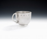 William III.  An extremely rare Britannia Standard Chocolate Cup made in London in 1697, maker's Mark of VN, mARK 3855 gRIMWADE.