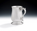 A very fine George III Pint Mug made in London in 1776 by William Cattell.