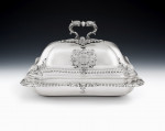 FROM THE SAMPAIO SERVICE.  An important pair of George IV Serving Dishes and Covers made in London in 1822 by Paul Storr.