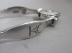 A fine pair of George III Sprung Suga Tongs made in London circa 1780 by William Cattell.