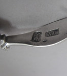 A fine pair of George III Sprung Suga Tongs made in London circa 1780 by William Cattell.