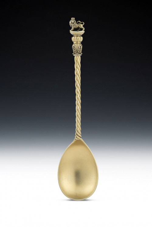 ROYAL.  A very rare George IV Coronation Spoon made in London in 1820 by William Eley & William Fearn.