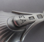 A very fine George III "Openwork" Caddy Spoon made in London circa 1780 by George Smith.