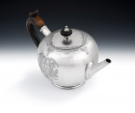 A very fine early George II Bullet Teapot made in London in 1731 by William Darker.