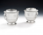 Robert Garrard.  An exceptional pair of George III Wine Coolers made in London in 1817 by Robert Garrard.