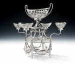 An important George III Nine Basket "Harebell" Epergne made in London in 1796 by John Robins.