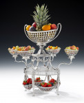 An important George III Nine Basket "Harebell" Epergne made in London in 1796 by John Robins.