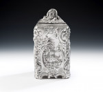 An early George III Chinoiserie Tea Caddy made in London in 1762 by Daniel Smith & Robert Sharp.