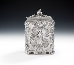 An early George III Chinoiserie Tea Caddy made in London in 1762 by Daniel Smith & Robert Sharp.