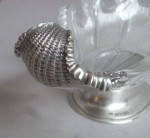 PAUL STORR - A very rare pair of Silver mounted Caviar Dishes made in London in 1838 by Paul Storr.