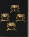 The Lowther Castle Salt Cellars.  An important set of four George III Silver Gilt Salt Cellars made in London in 1803/1804 by Digby Scott & Benjamin Smith.
