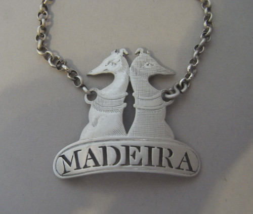 A very rare Armorial Wine Label made most probably in London circa 1840.